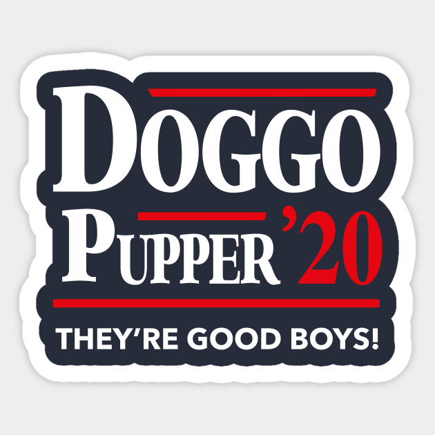 Doggo Pupper 2020 Sticker by dumbshirts